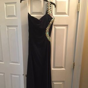 Jovani size 8 Navy Gown
